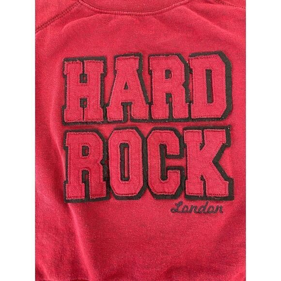 Hard Rock Cafe London Sweatshirt Red Black - Size XS - Picture 2 of 7